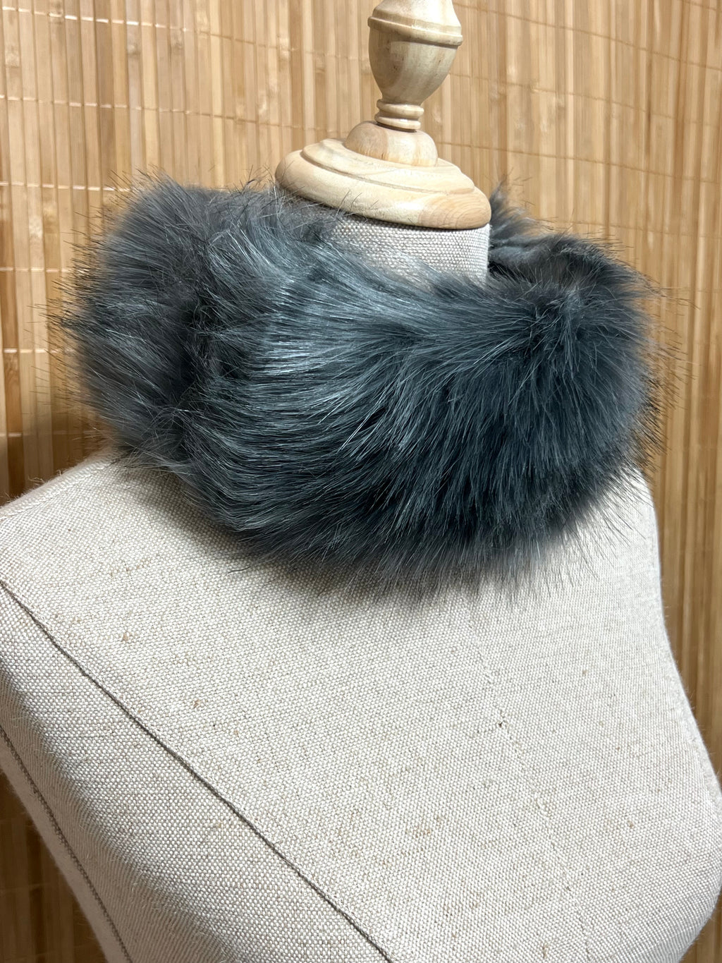 Cuello/Bandana y puños (2) de pelo efecto natural mujer - Comprar junto o separado