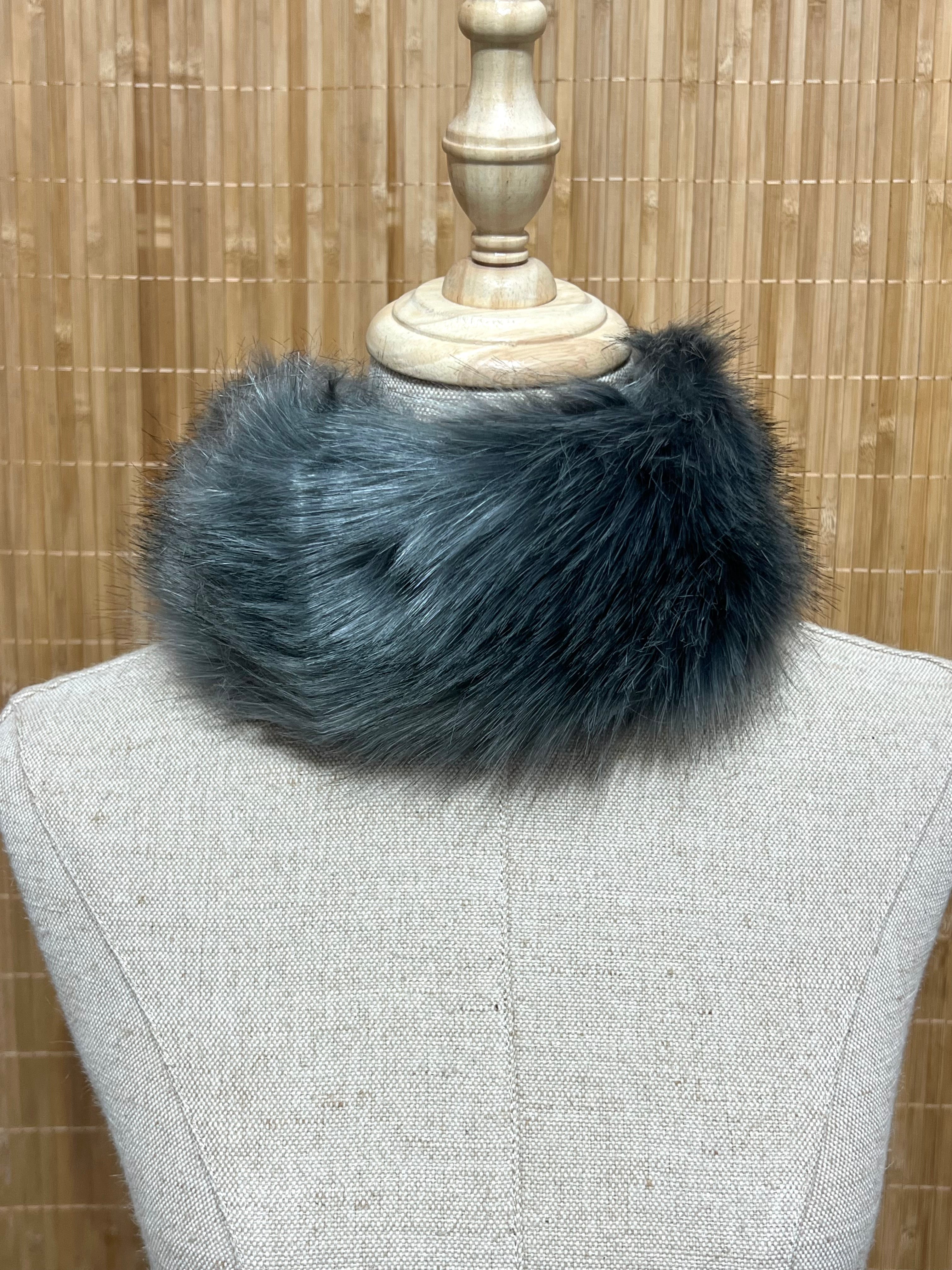 Cuello/Bandana y puños (2) de pelo efecto natural mujer - Comprar junto o separado