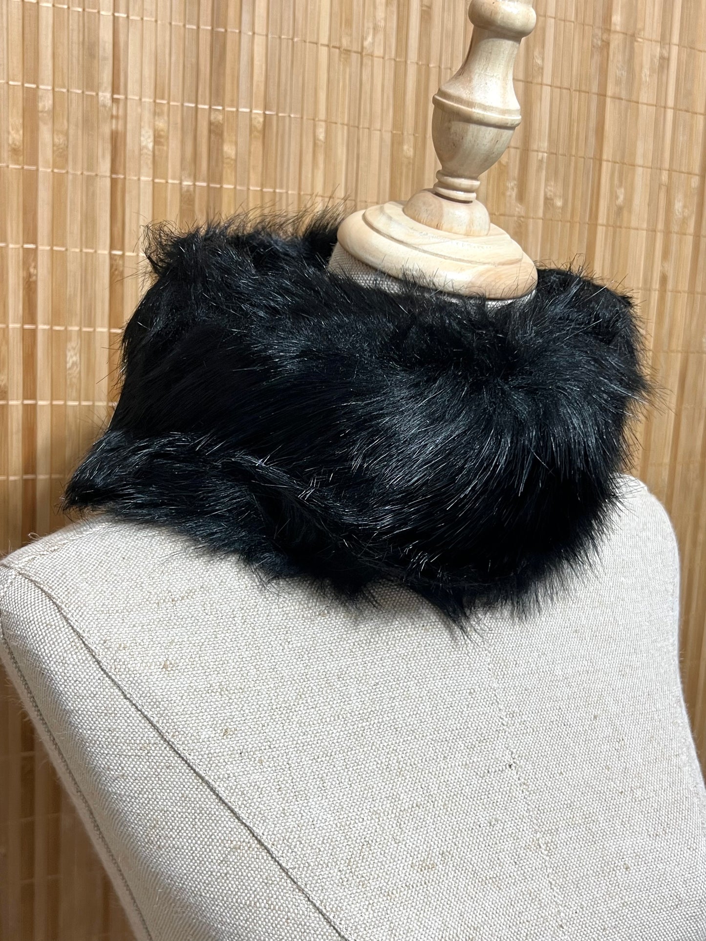 Cuello y puño de pelo efecto natural mujer - Comprar junto o separado