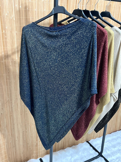 Capa Punto Asimétrica en Pico | Talla Única (XS a XL)