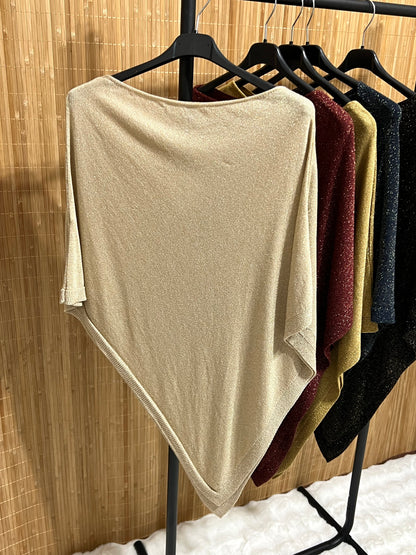 Capa Punto Asimétrica en Pico | Talla Única (XS a XL)