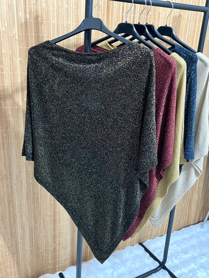 Capa Punto Asimétrica en Pico | Talla Única (XS a XL)
