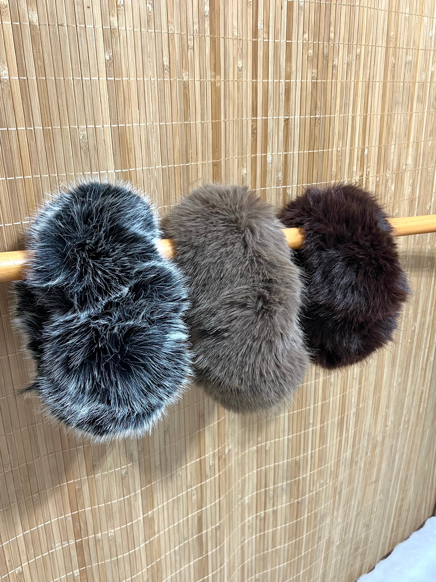 Cuello/Bandana y puños (2) de pelo efecto natural mujer - Comprar junto o separado