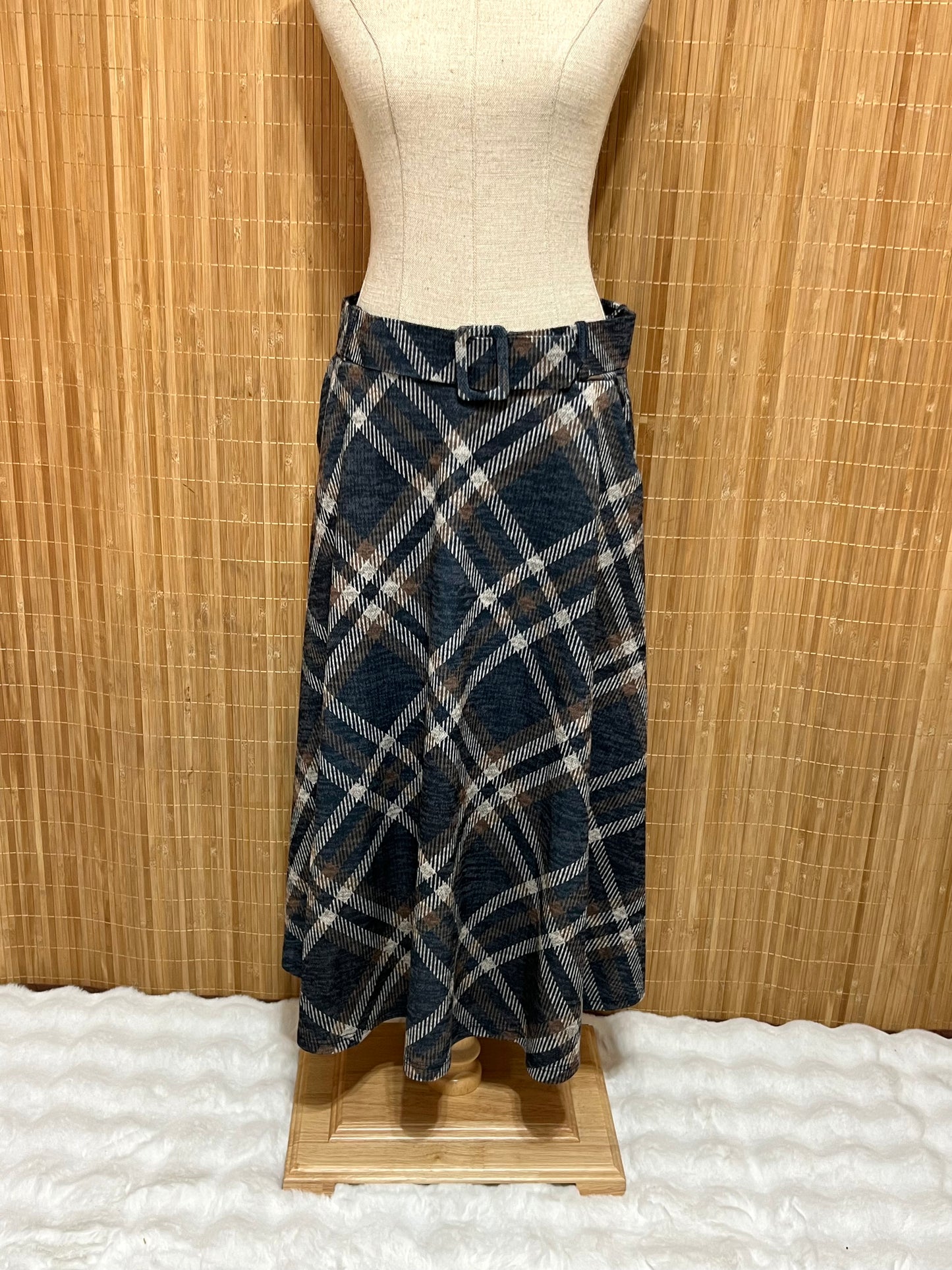 Faldas de Cuadros Tartán largas con Cinturón mujer – Otoño/Invierno