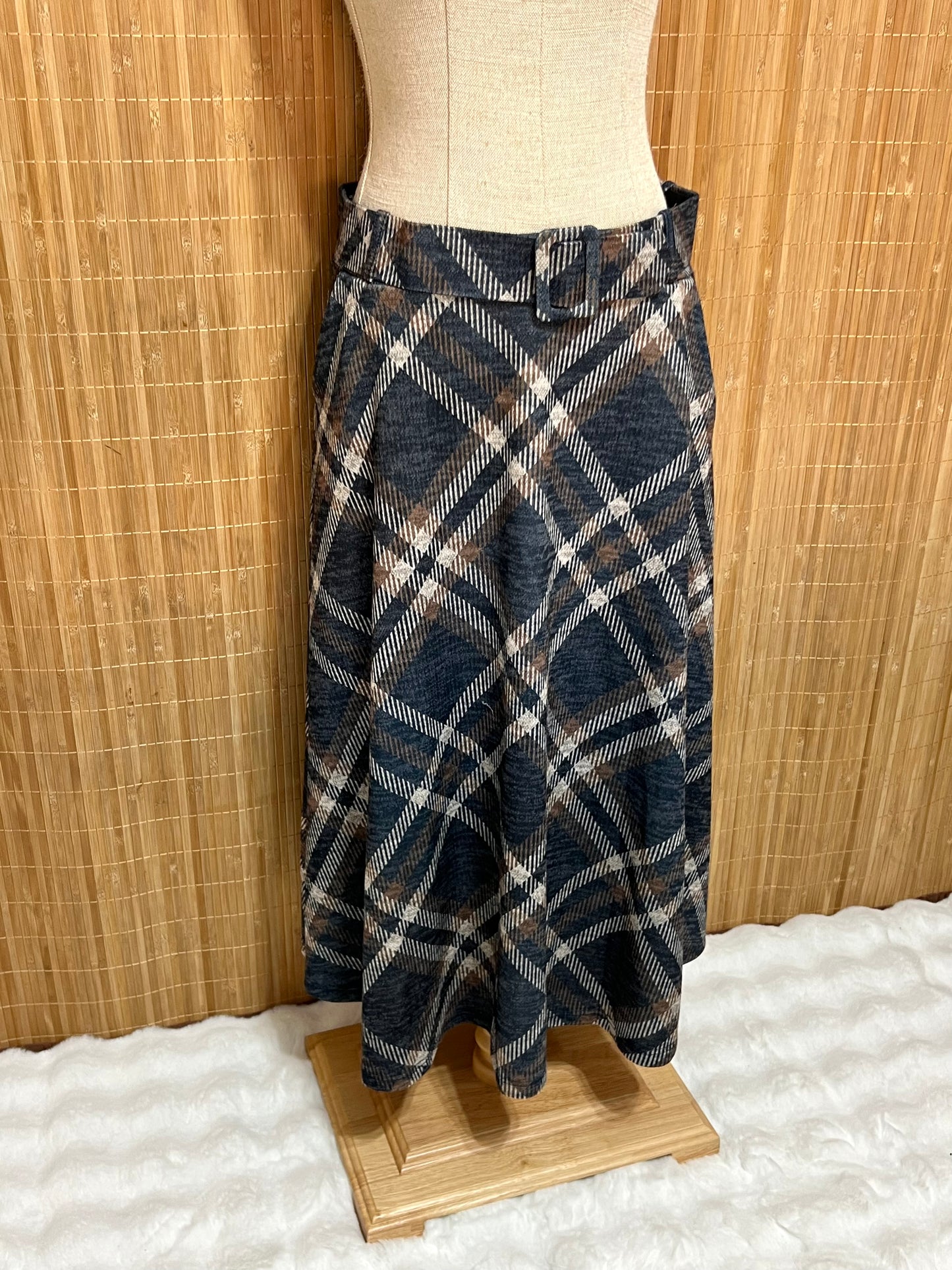 Faldas de Cuadros Tartán largas con Cinturón mujer – Otoño/Invierno