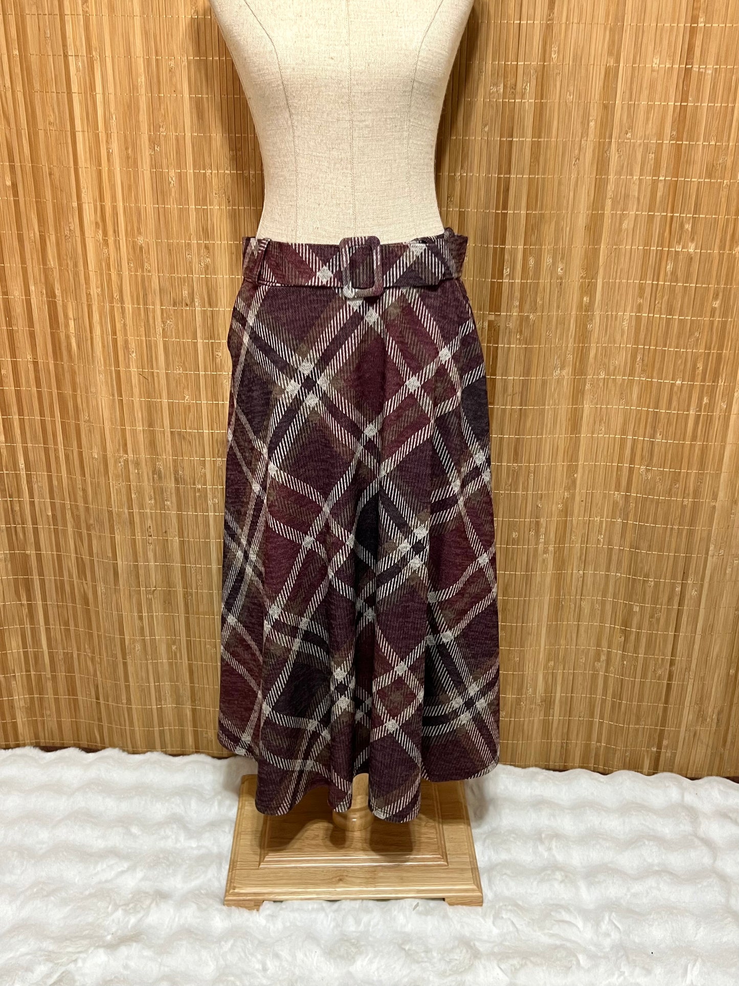 Faldas de Cuadros Tartán largas con Cinturón mujer – Otoño/Invierno