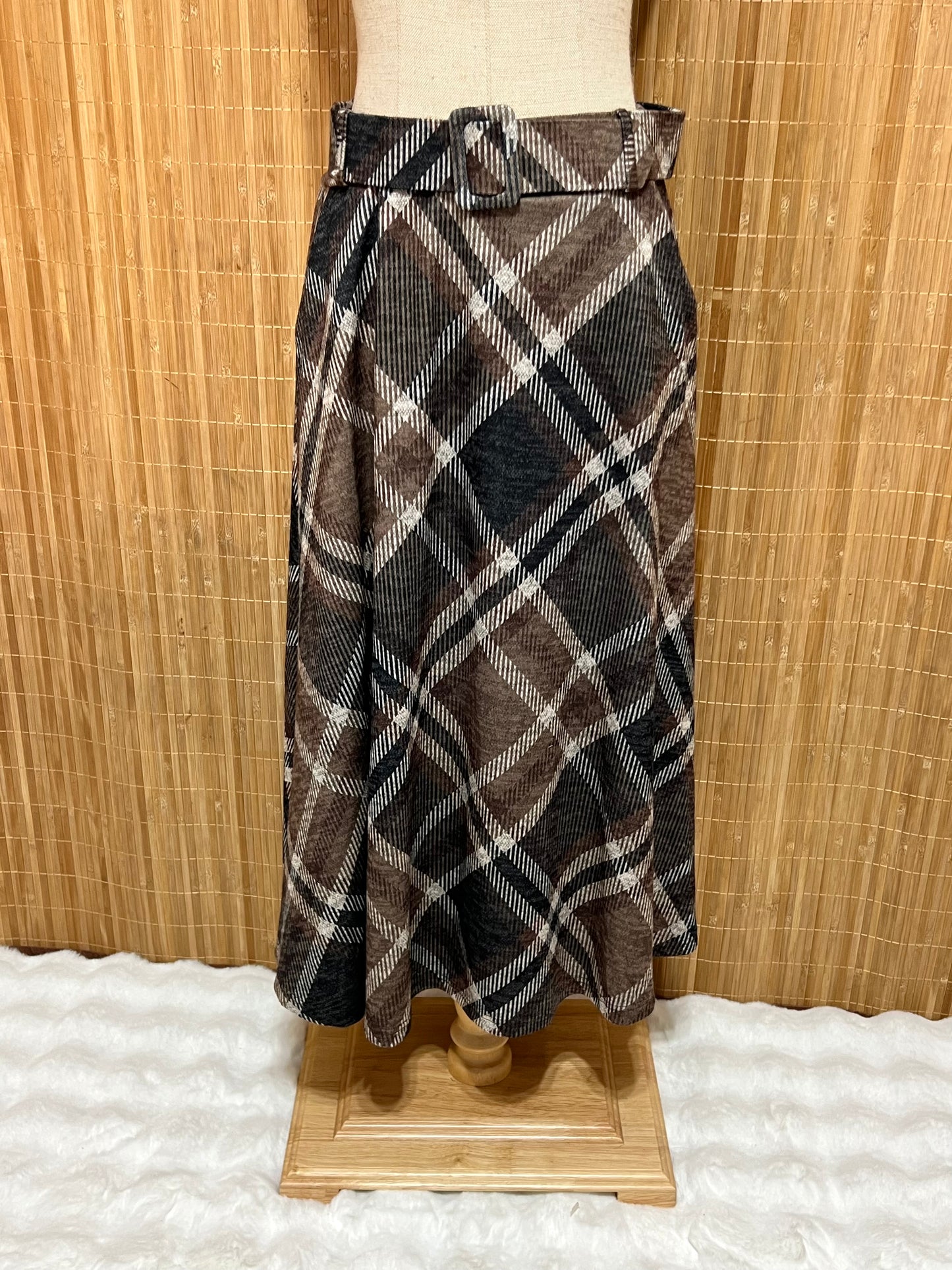 Faldas de Cuadros Tartán largas con Cinturón mujer – Otoño/Invierno