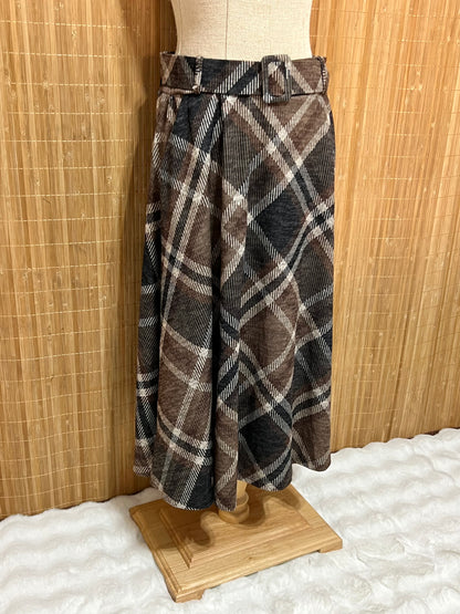 Faldas de Cuadros Tartán largas con Cinturón mujer – Otoño/Invierno