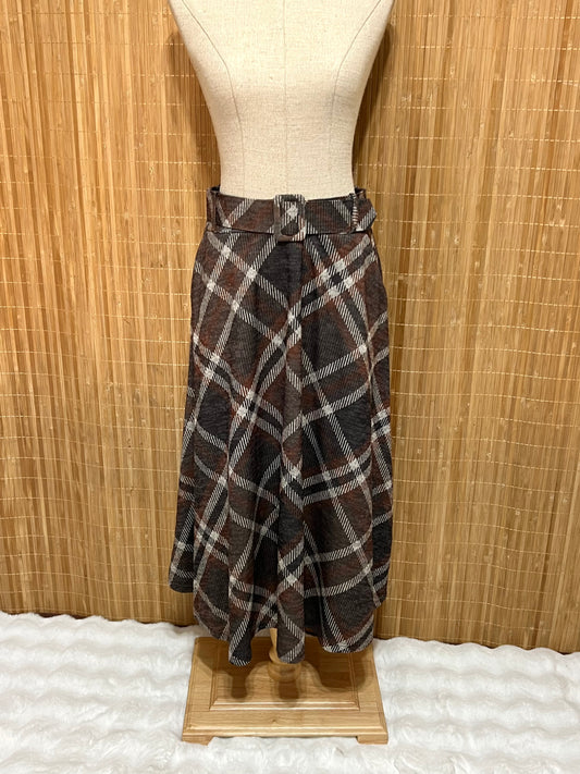 Faldas de Cuadros Tartán largas con Cinturón mujer – Otoño/Invierno