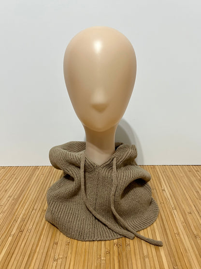 Balaclava de Punto Grueso con Cordón Ajustable – Capucha y Bufanda de Invierno