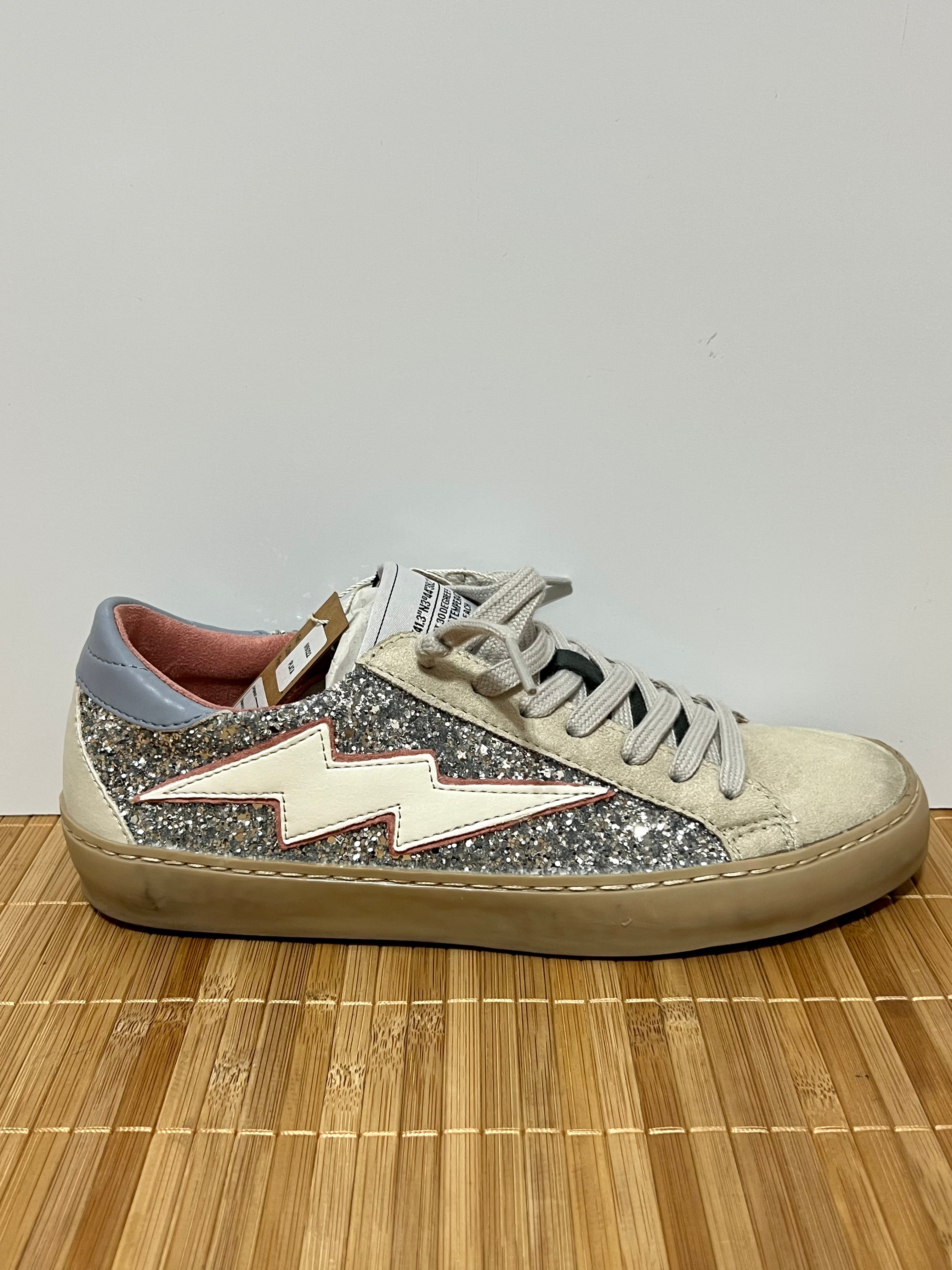 Zapatillas rayo con purpurina mujer – Tallas 35 a 41 | Tallan grandes, pedir una talla menos