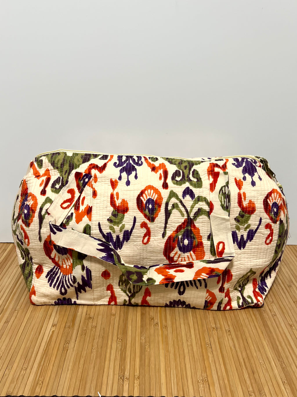 Bolso de viaje estampado de algodón personalizado iniciales – 40 × 30 × 20 cm