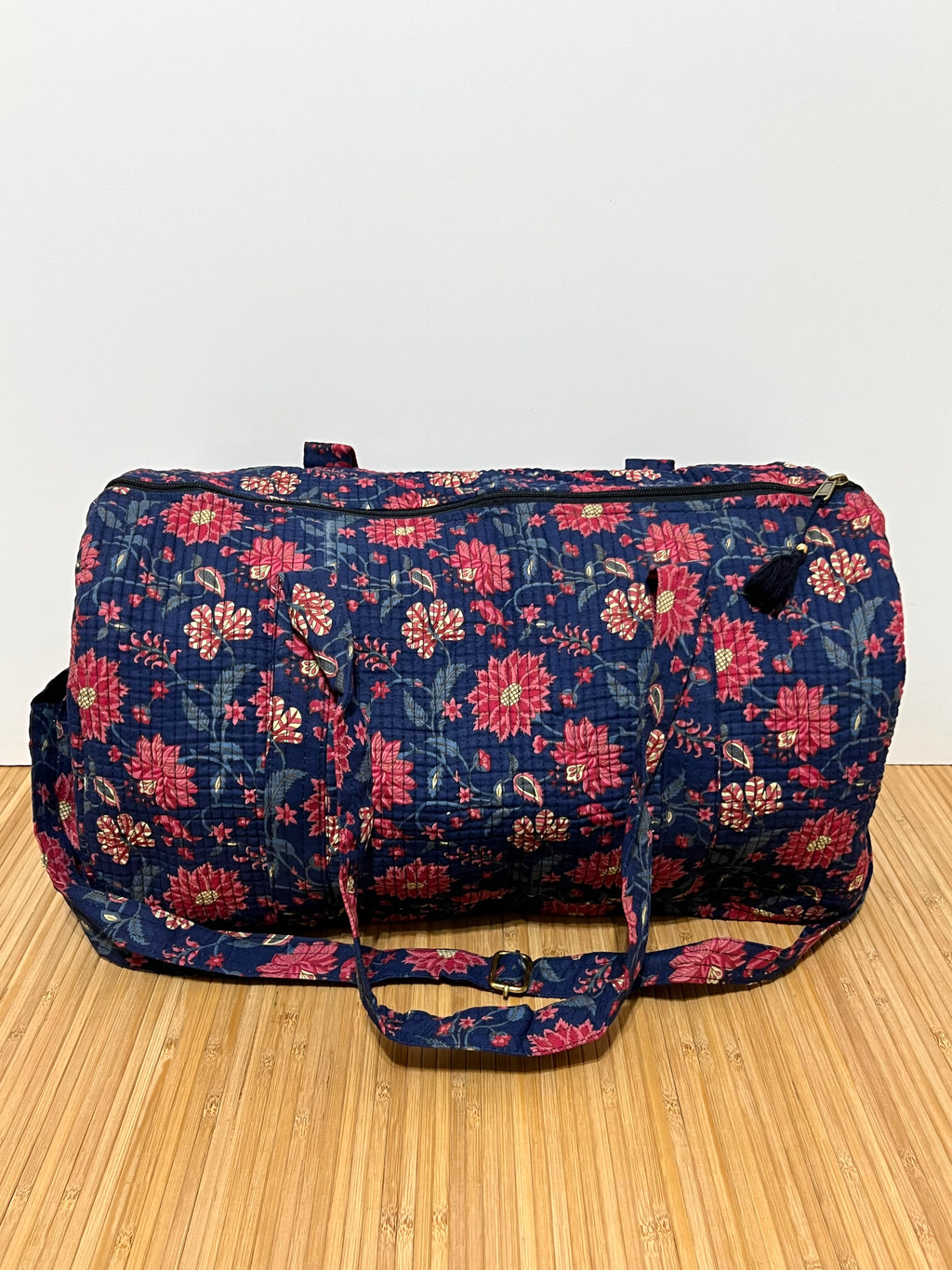 Bolso de viaje estampado de algodón personalizado iniciales – 40 × 30 × 20 cm