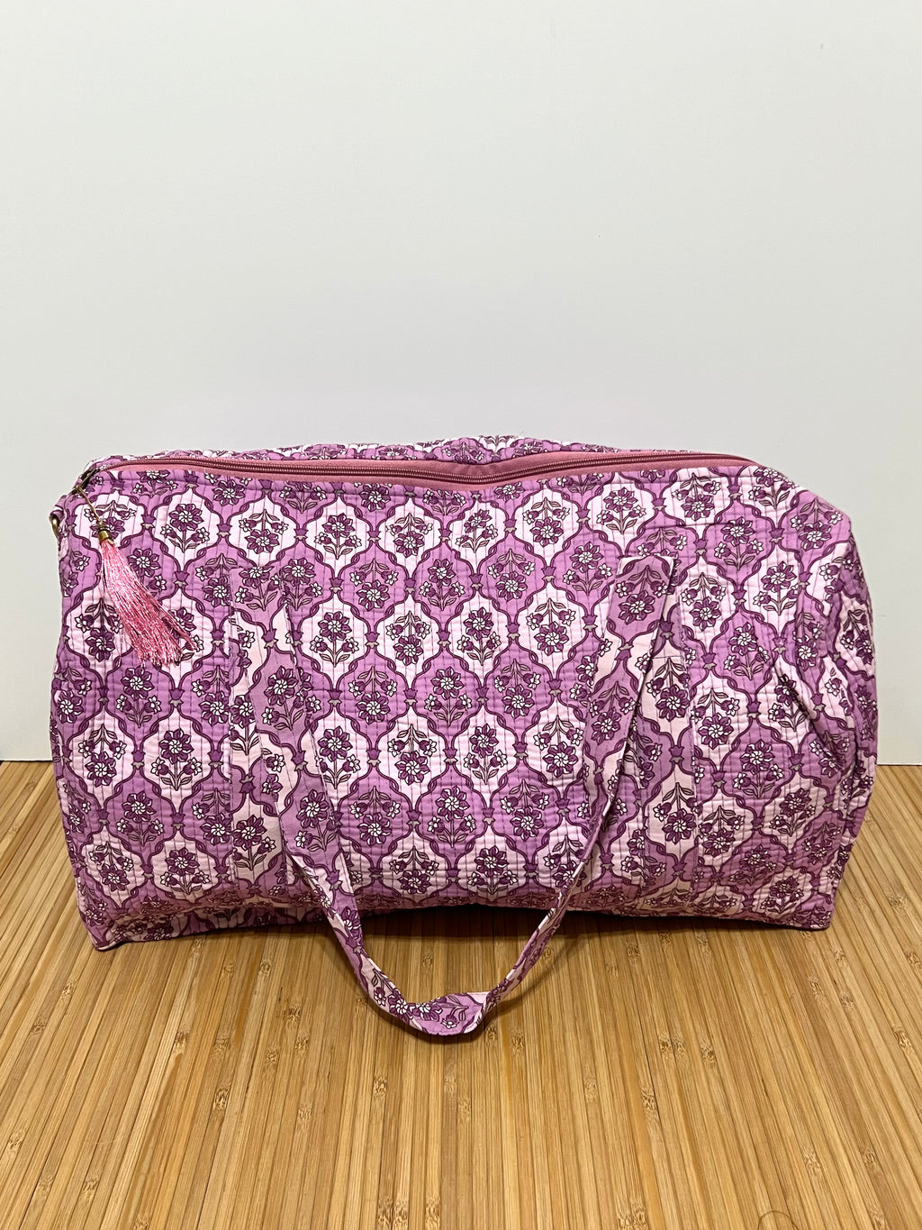 Bolso de viaje estampado de algodón personalizado iniciales – 40 × 30 × 20 cm