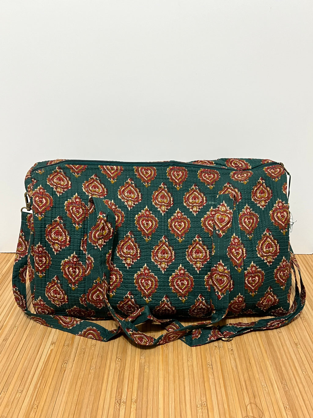 Custom initial printed cotton travel bag – 40 × 30 × 20 cm