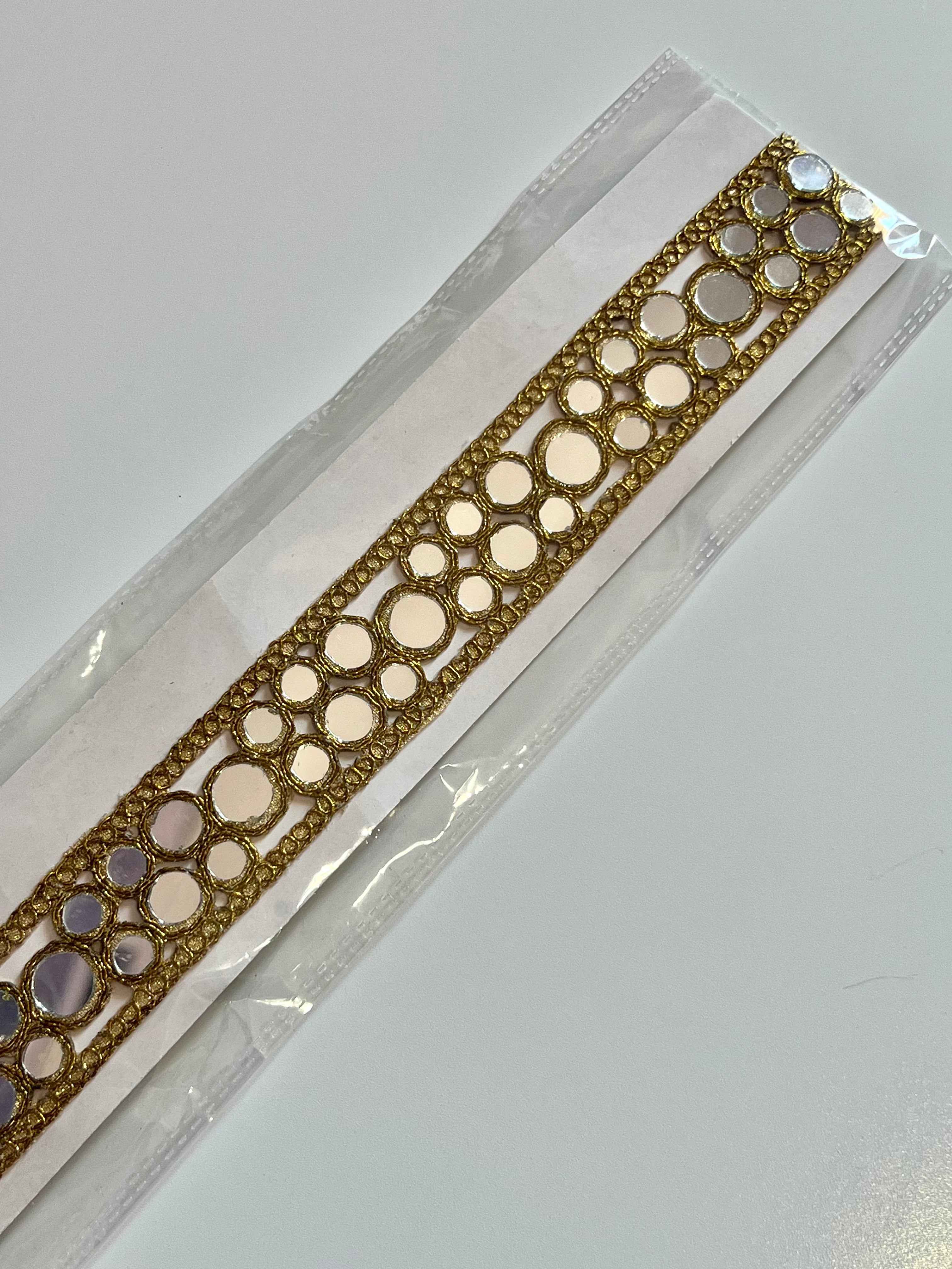 Choker espejos Dorado mujer