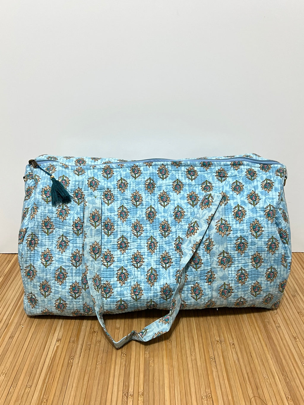 Bolso de viaje estampado de algodón personalizado iniciales – 40 × 30 × 20 cm