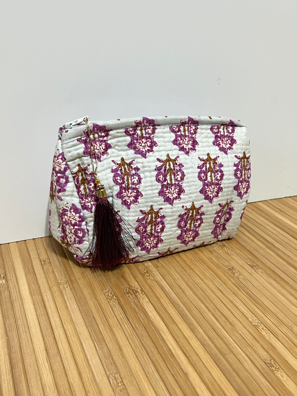 Neceser estampado de Algodón impermeable con Compartimentos | Personalizado con iniciales