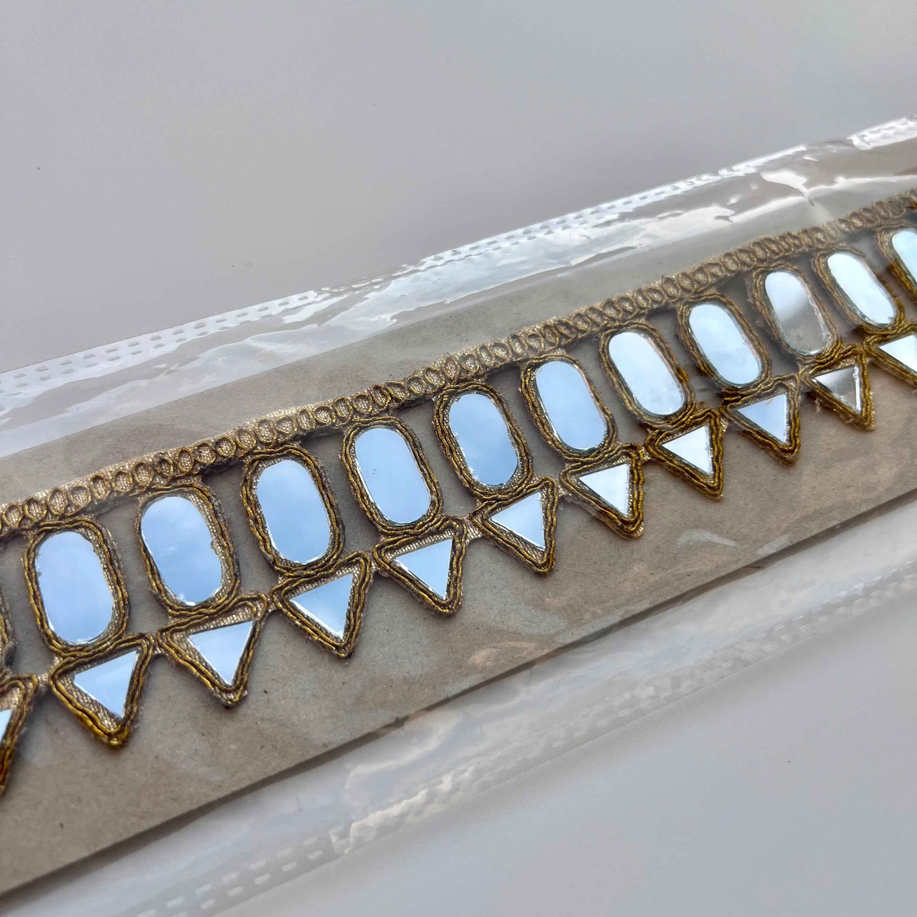 Choker espejos Dorado mujer