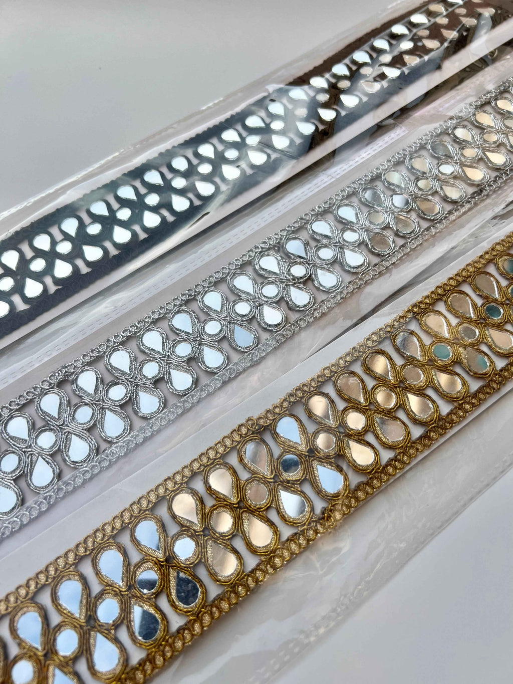 Choker espejos Dorado mujer