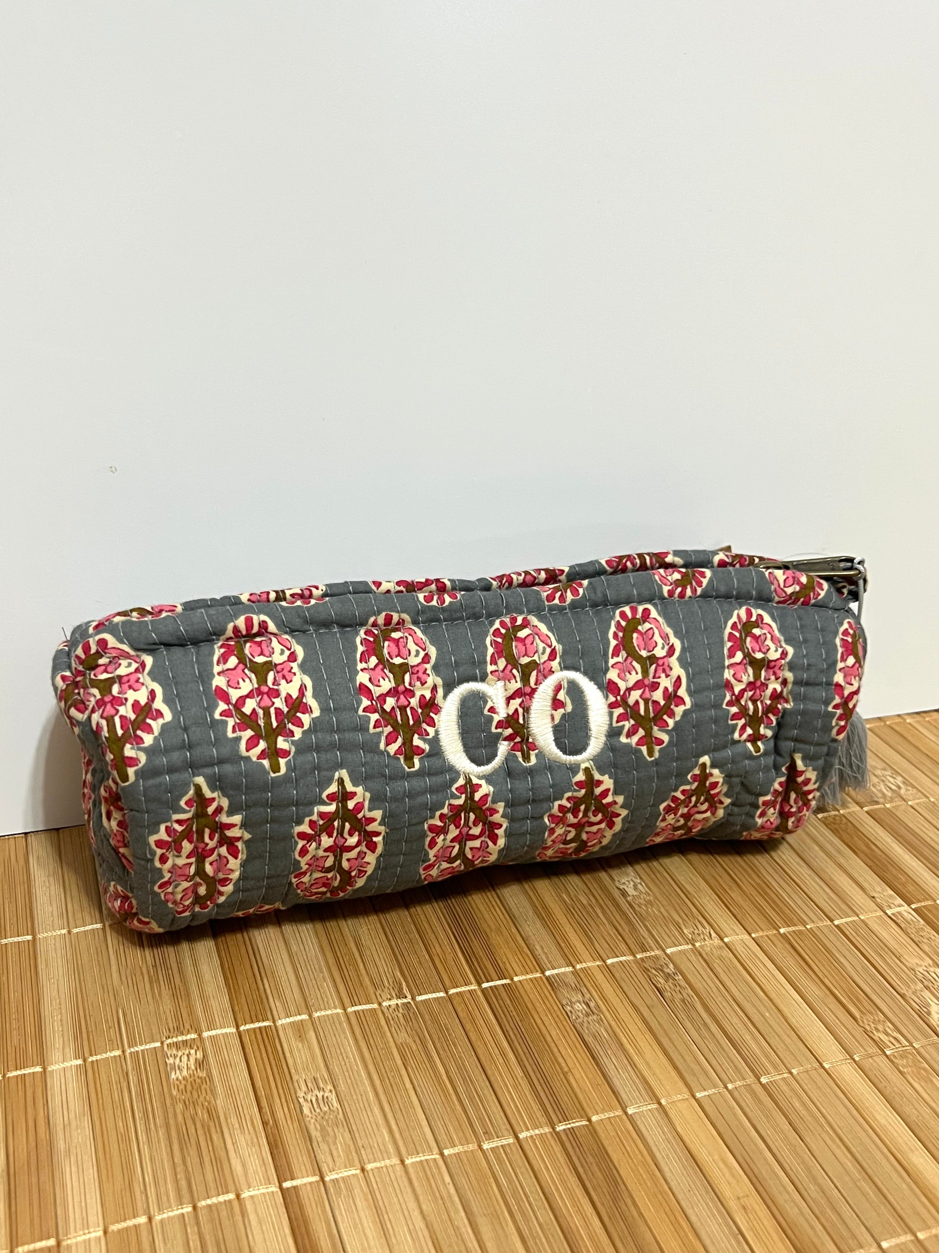 Estuche Personalizado Estampado de algodón 20 x 8 cm