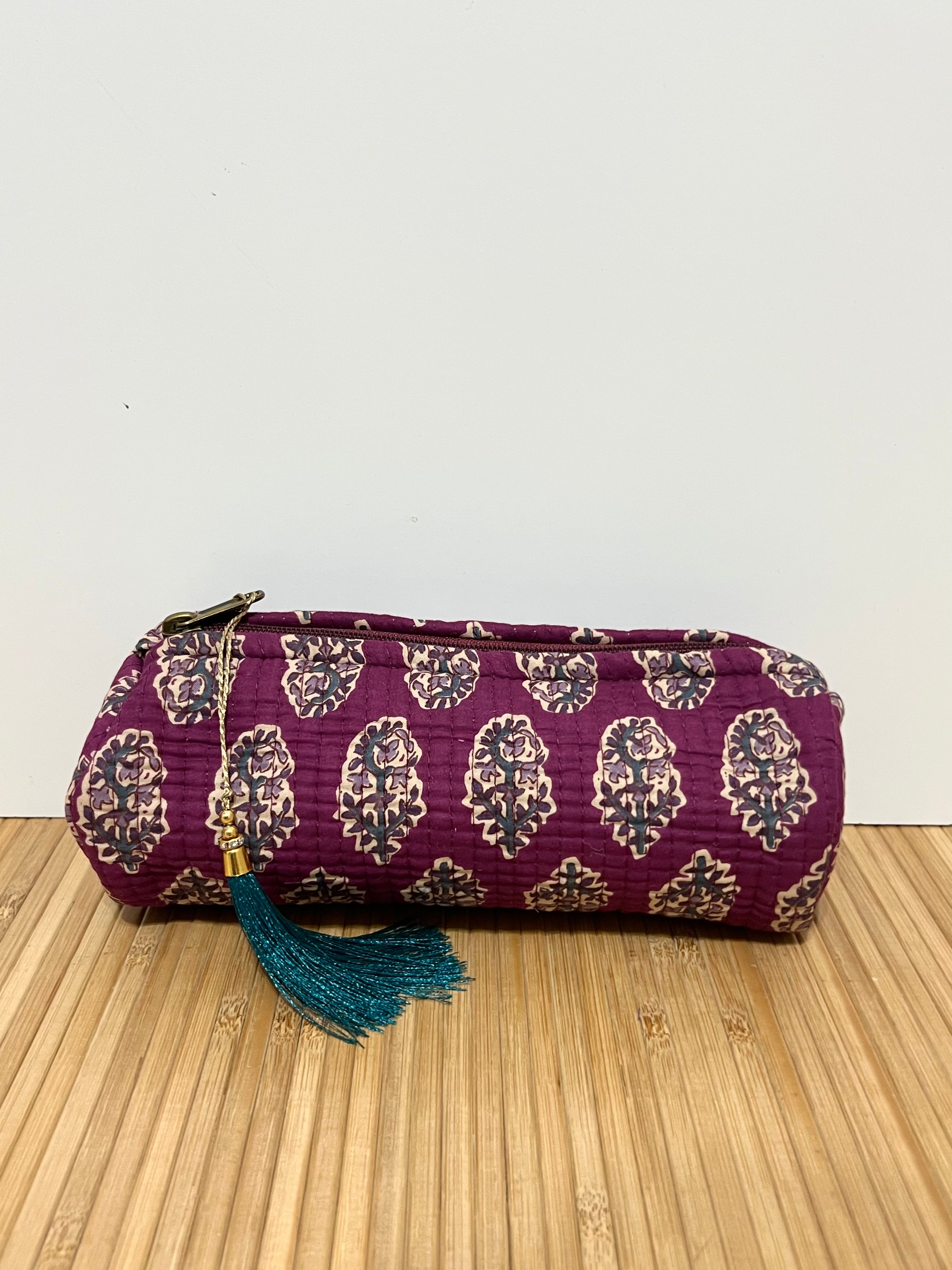 Estuche Personalizado Estampado de algodón 20 x 8 cm