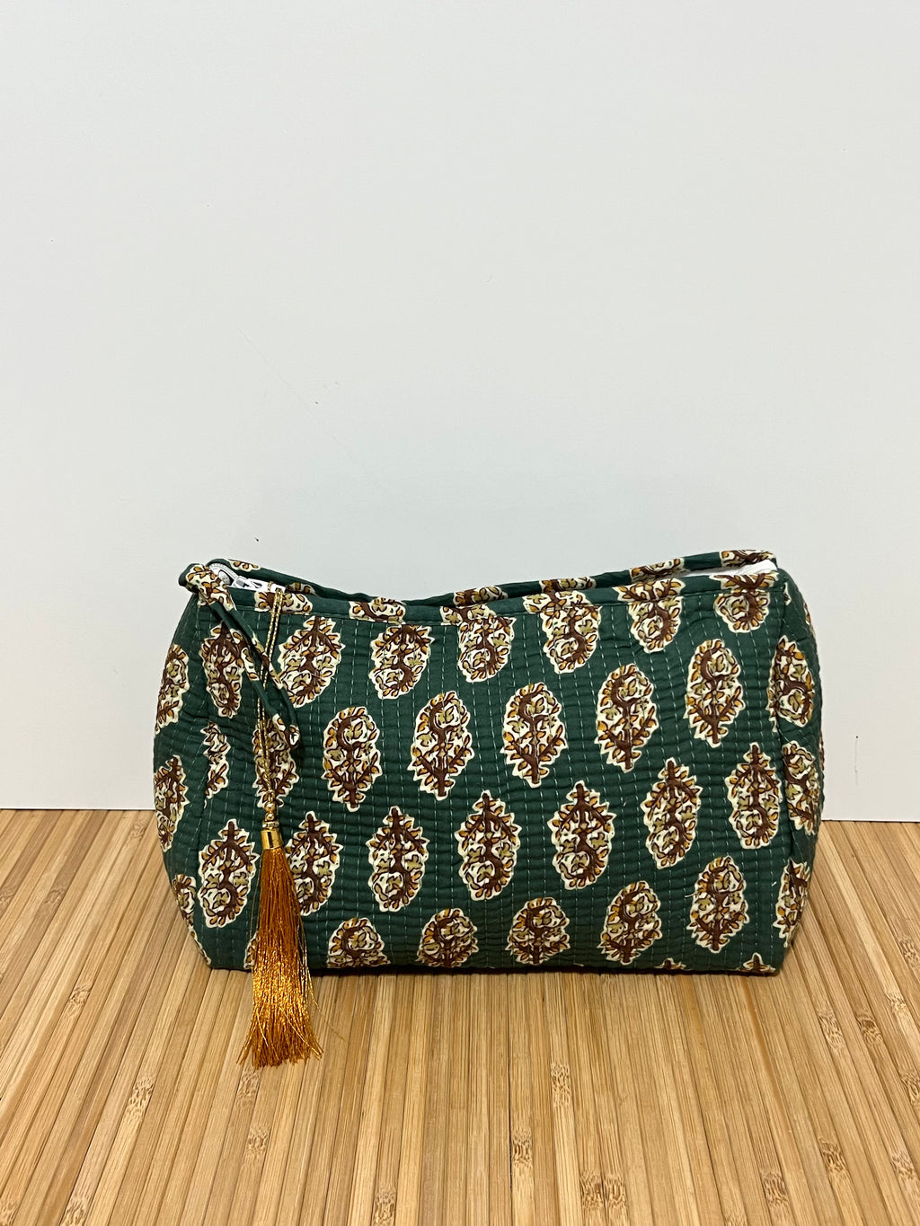 Neceser estampado de Algodón impermeable con Compartimentos | Personalizado con iniciales