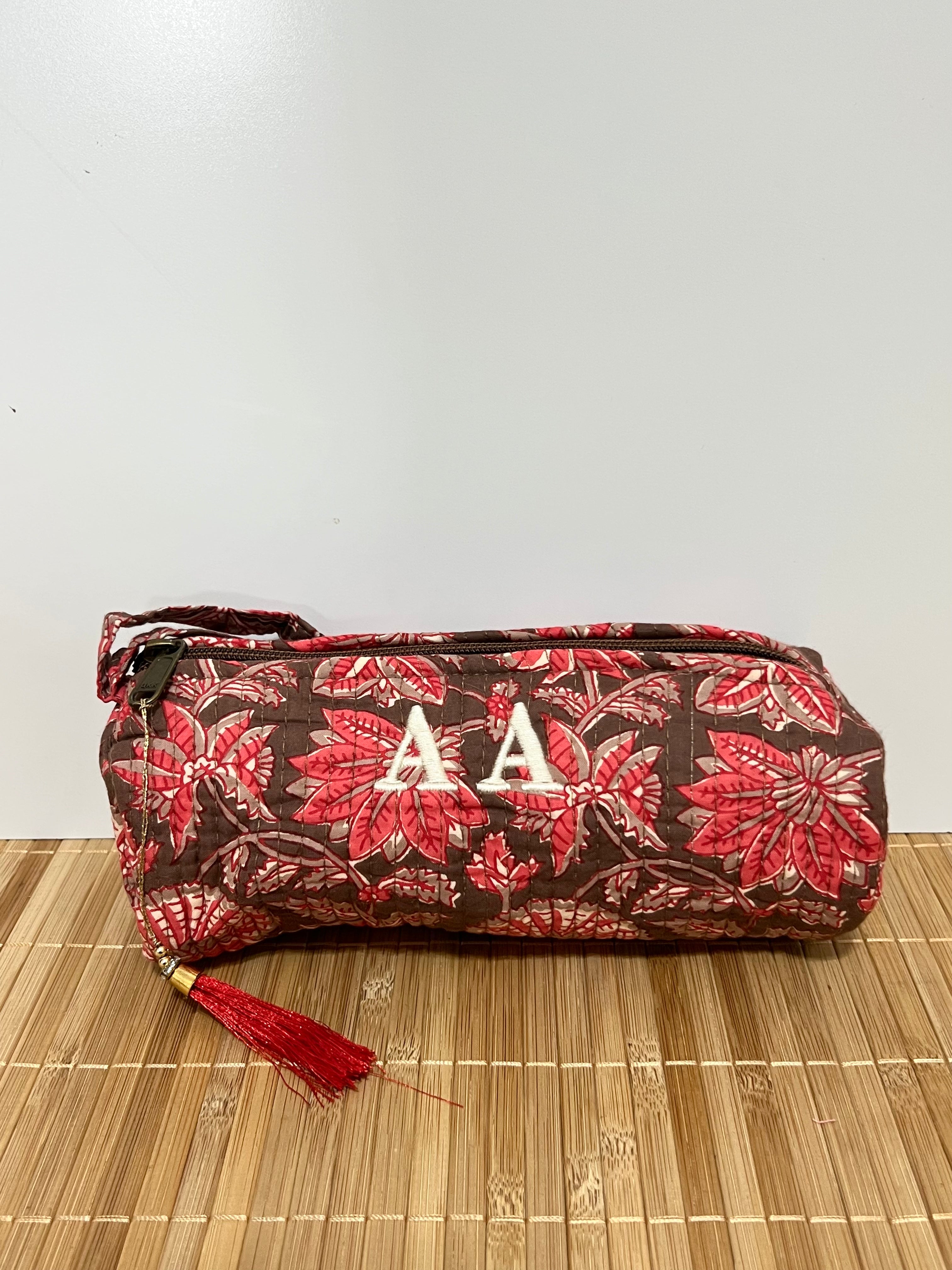 Estuche Personalizado Estampado de algodón 20 x 8 cm