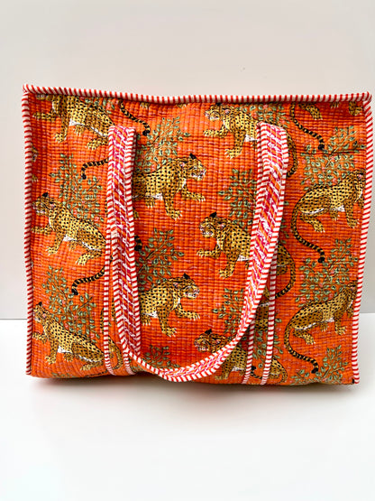 Bolsa viaje algodón Tote bag con cremallera
