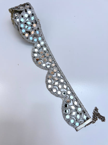 Cinturón espejos Dorado y Plateado mujer con cadena ajustable