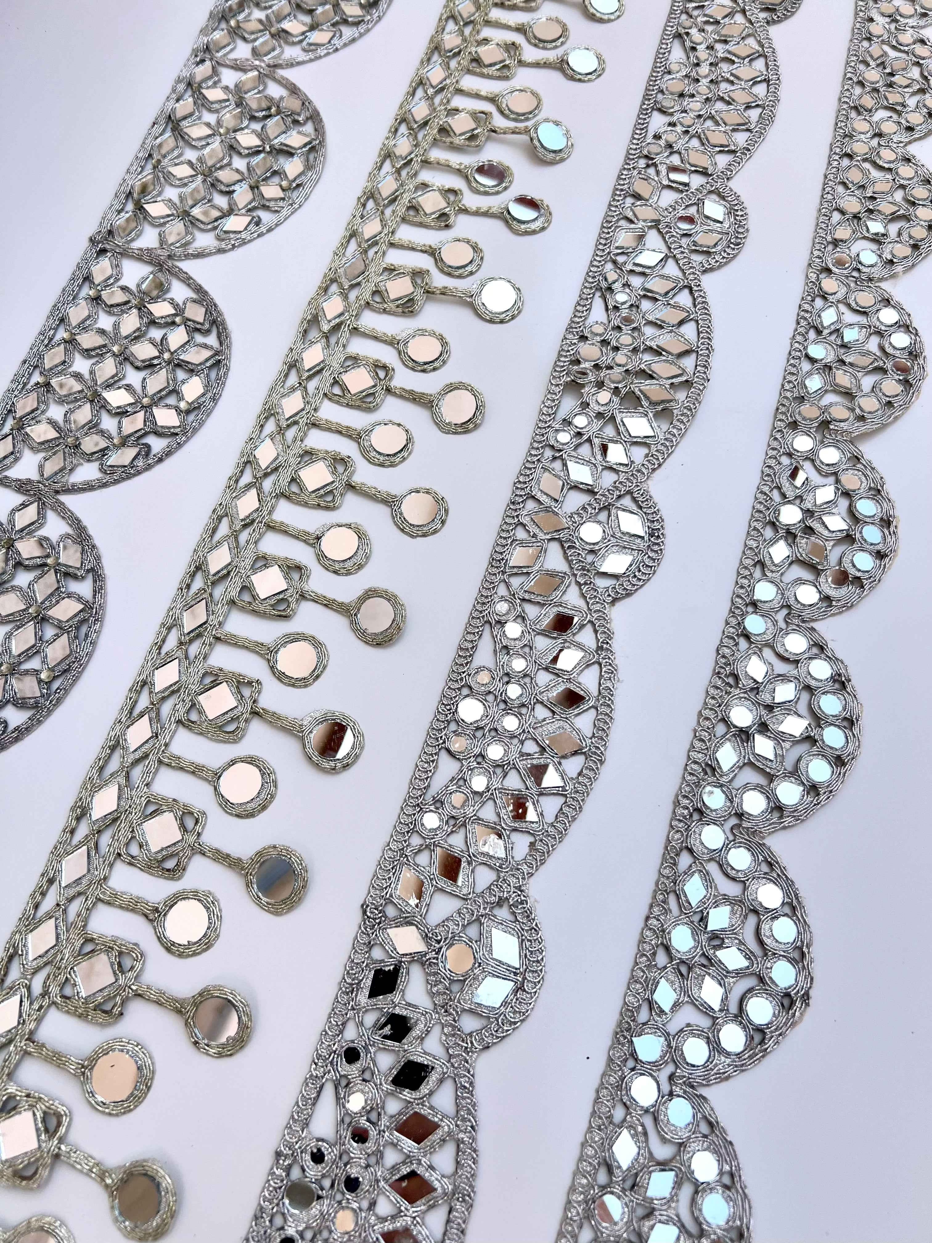 Choker espejos Dorado mujer