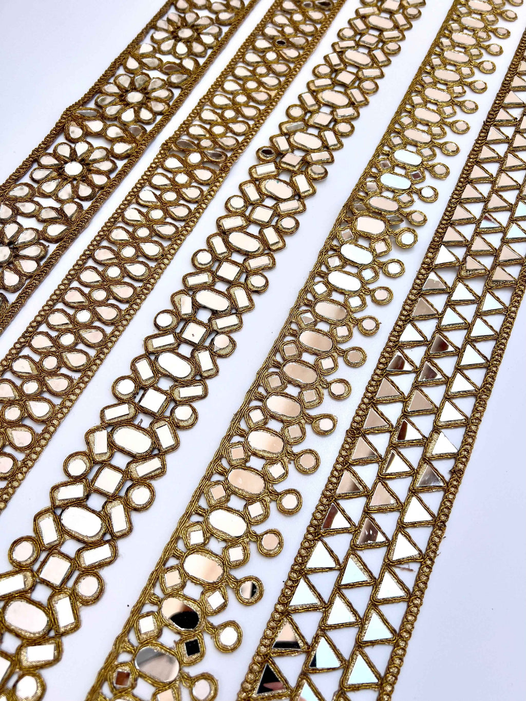 Choker espejos Dorado mujer