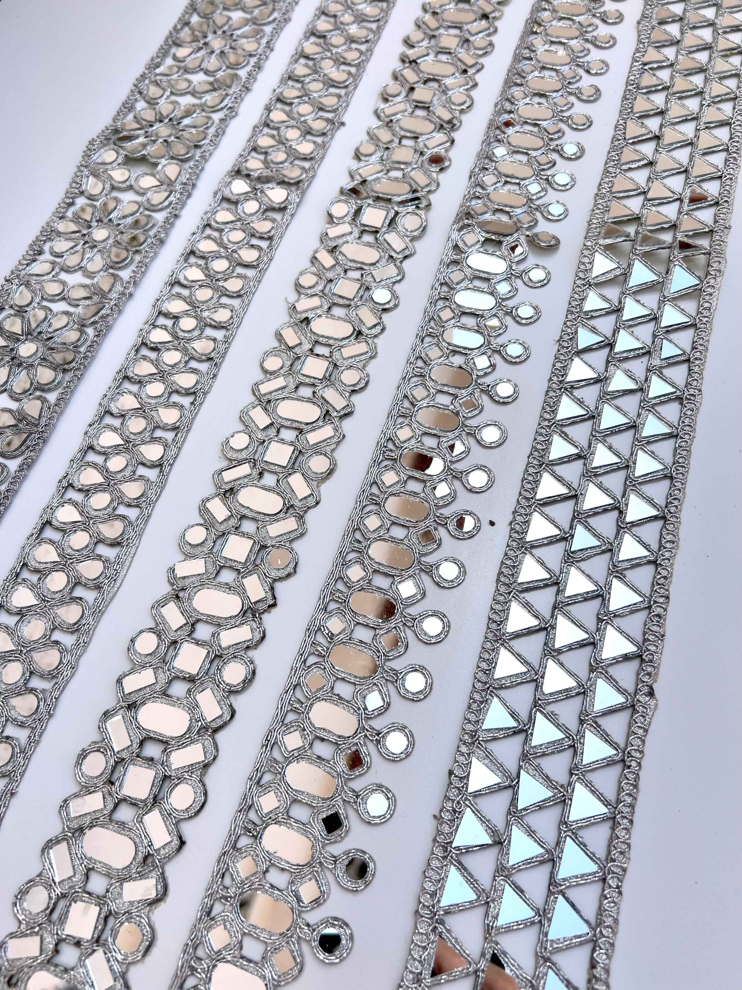 Choker espejos Dorado mujer