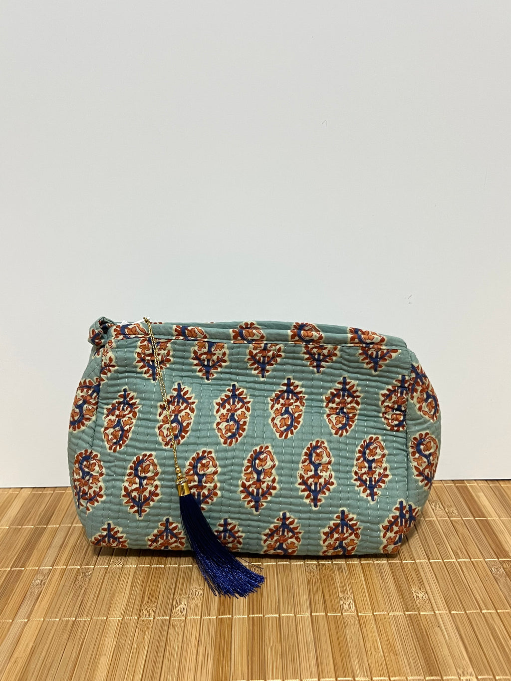 Neceser estampado de Algodón impermeable con Compartimentos | Personalizado con iniciales