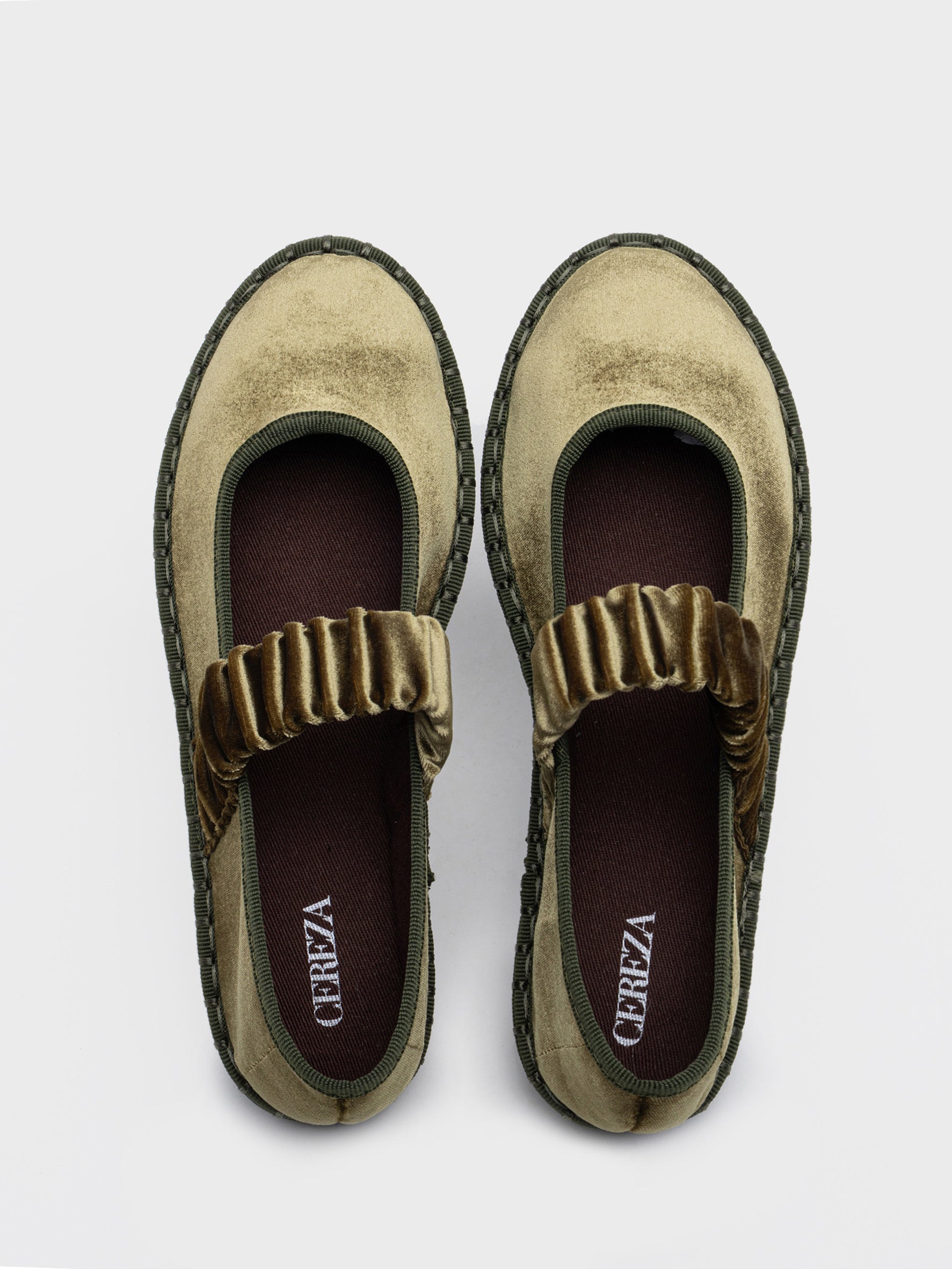 Bailarinas Terciopelo con Frunce o Hebilla Mujer | Elige tu talla habitual (36 a 41)