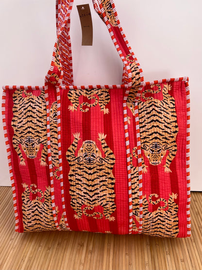 Bolsa viaje algodón Tote bag con cremallera