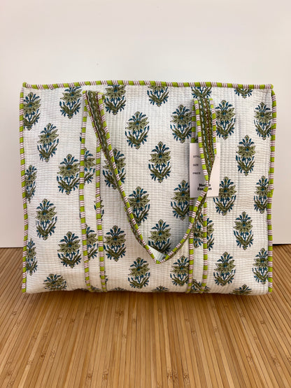 Bolsa viaje algodón Tote bag con cremallera