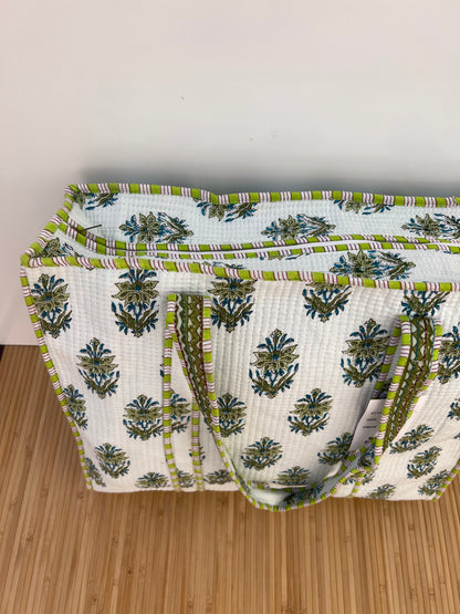Bolsa viaje algodón Tote bag con cremallera