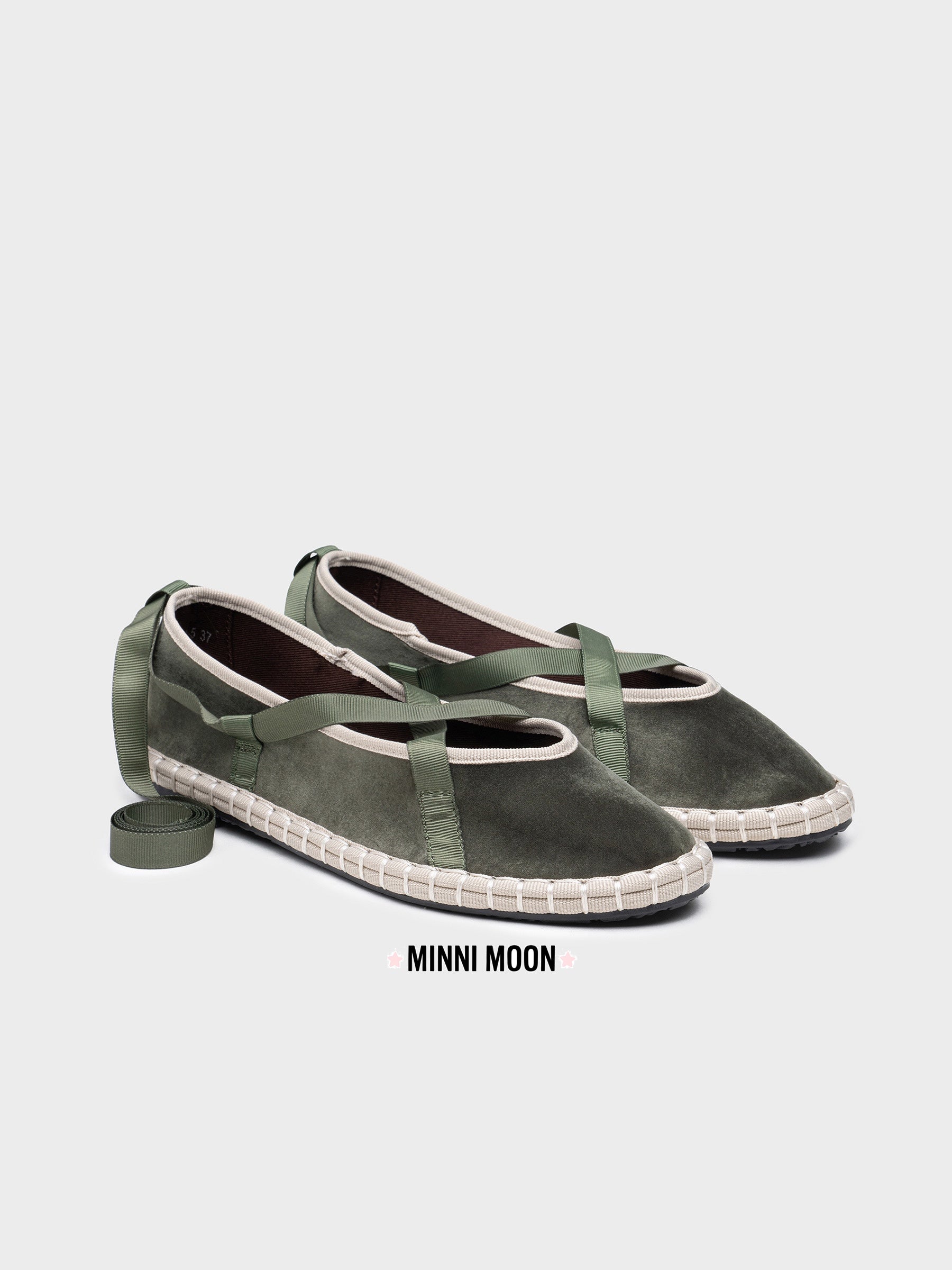 Bailarinas Terciopelo Atadas con Cinta Mujer | Elige tu talla habitual (36 a 41)