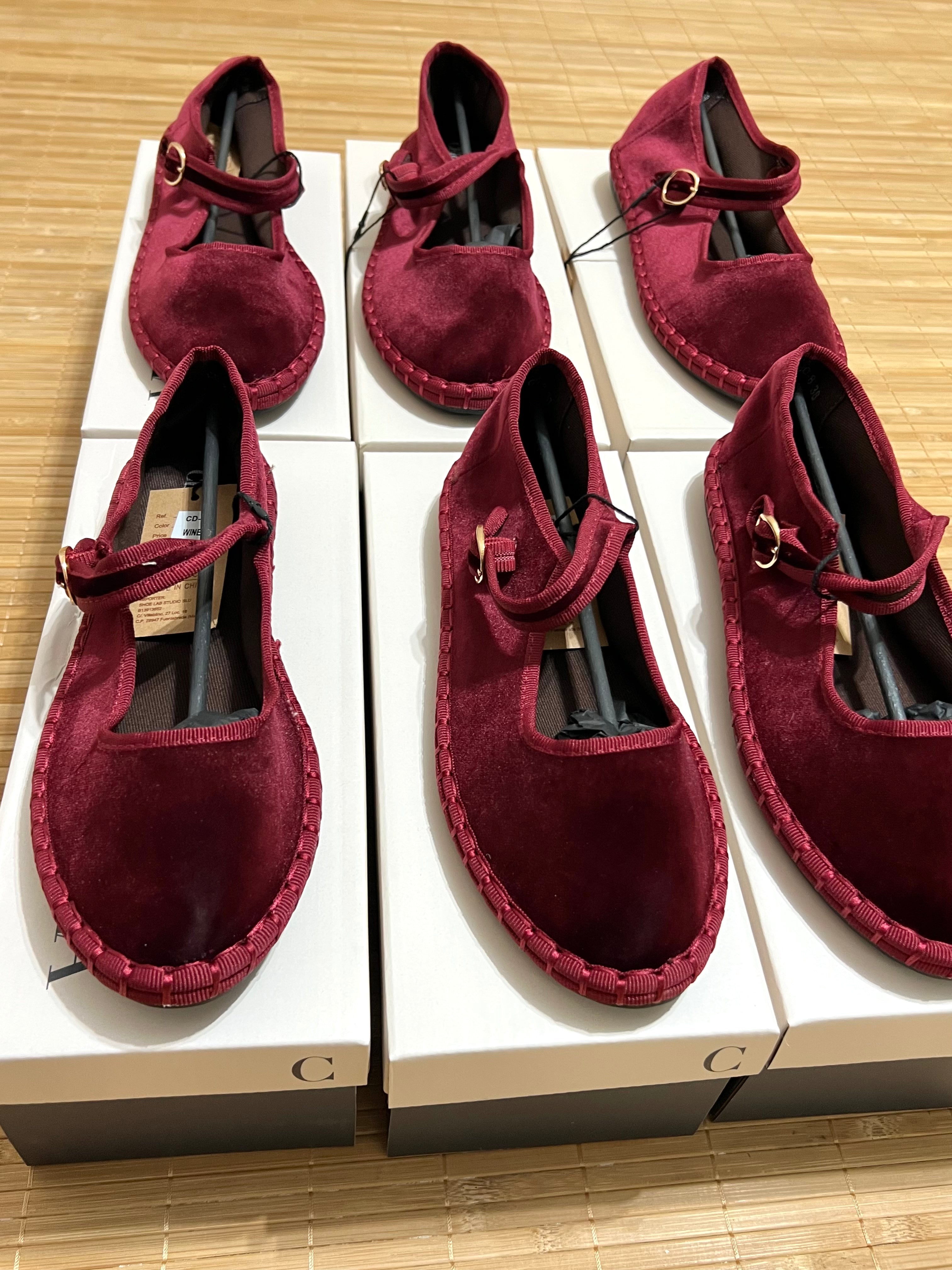 Bailarinas Terciopelo con Frunce o Hebilla Mujer | Elige tu talla habitual (36 a 41)