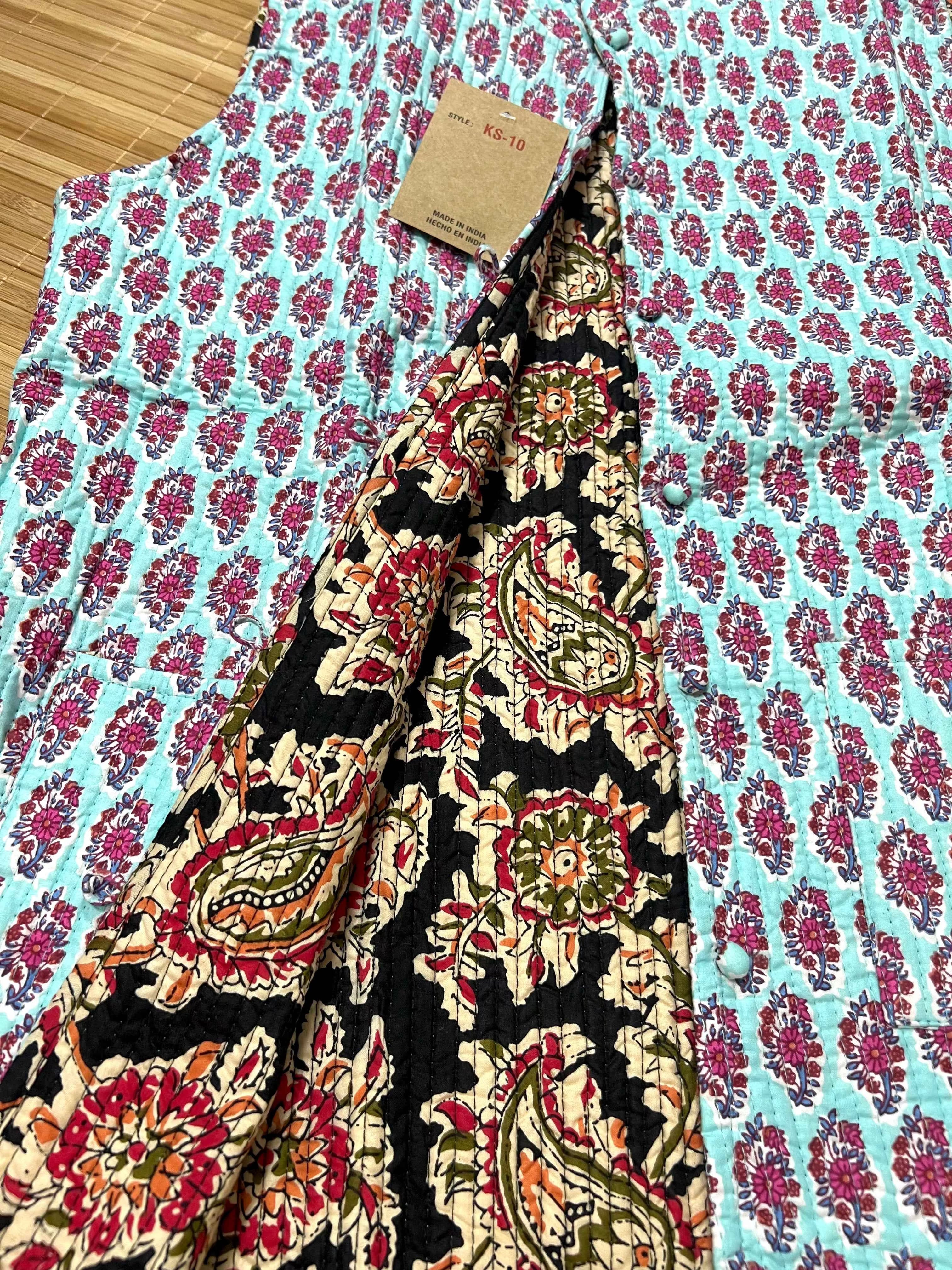 Chalecos Indios Reversibles de Algodón