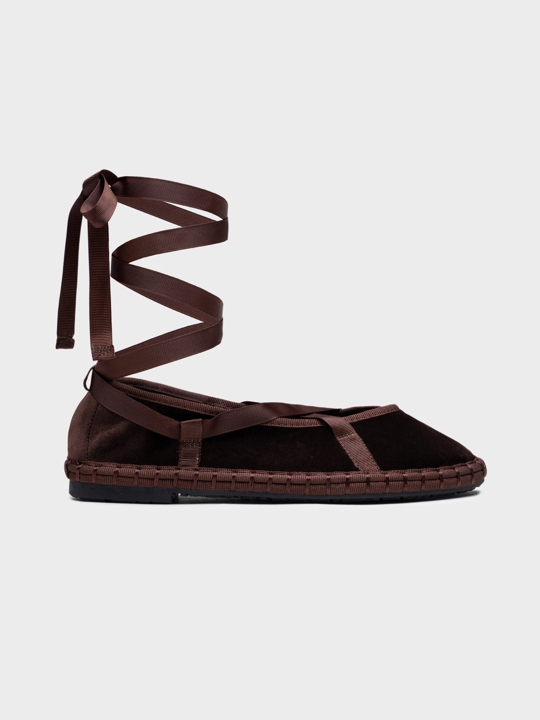 Bailarinas Terciopelo Atadas con Cinta Mujer | Elige tu talla habitual (36 a 41)