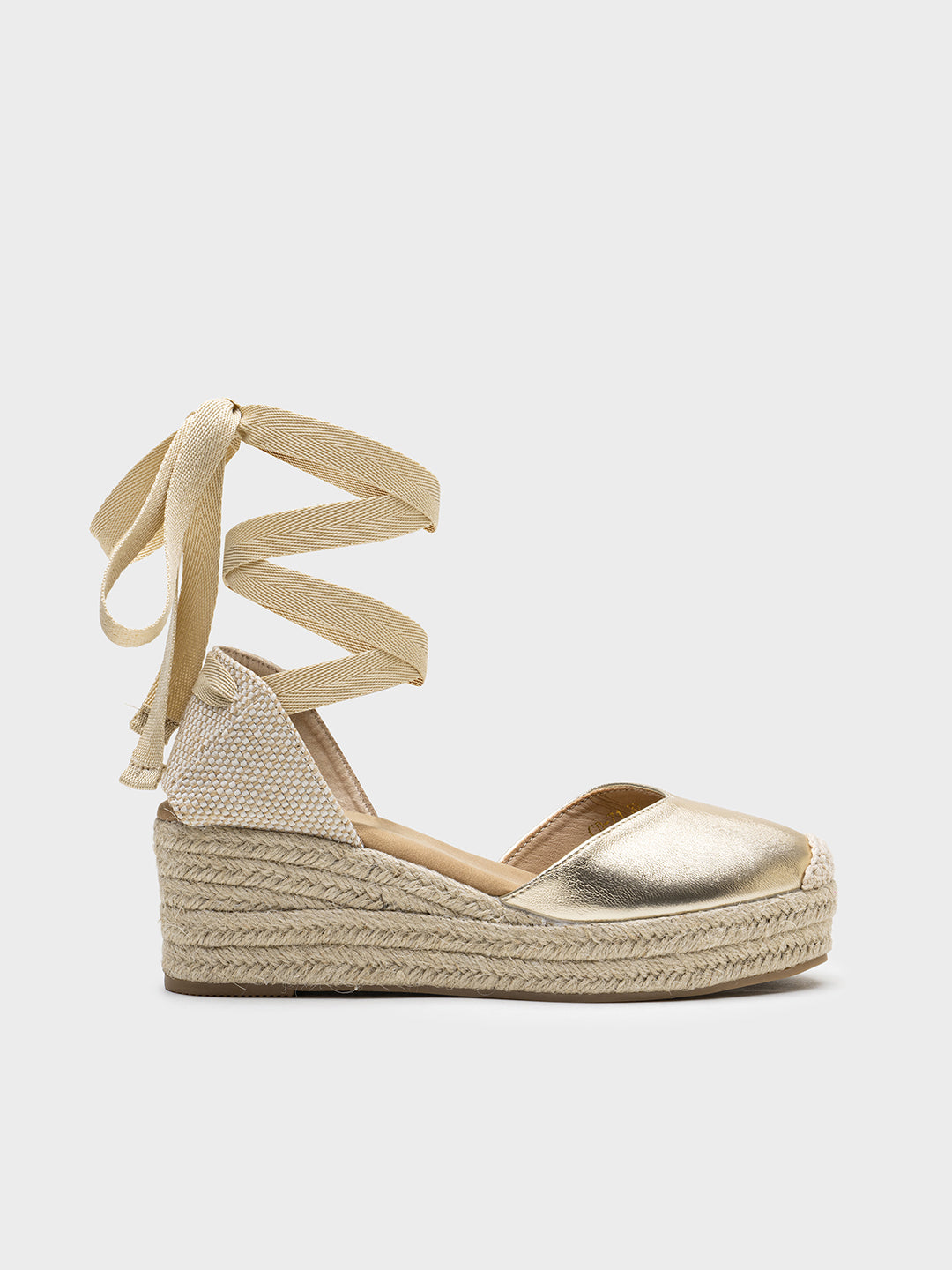 Alpargatas de Cuña con Lazo Atadas al Tobillo | Cómodas para Eventos y Uso Diario