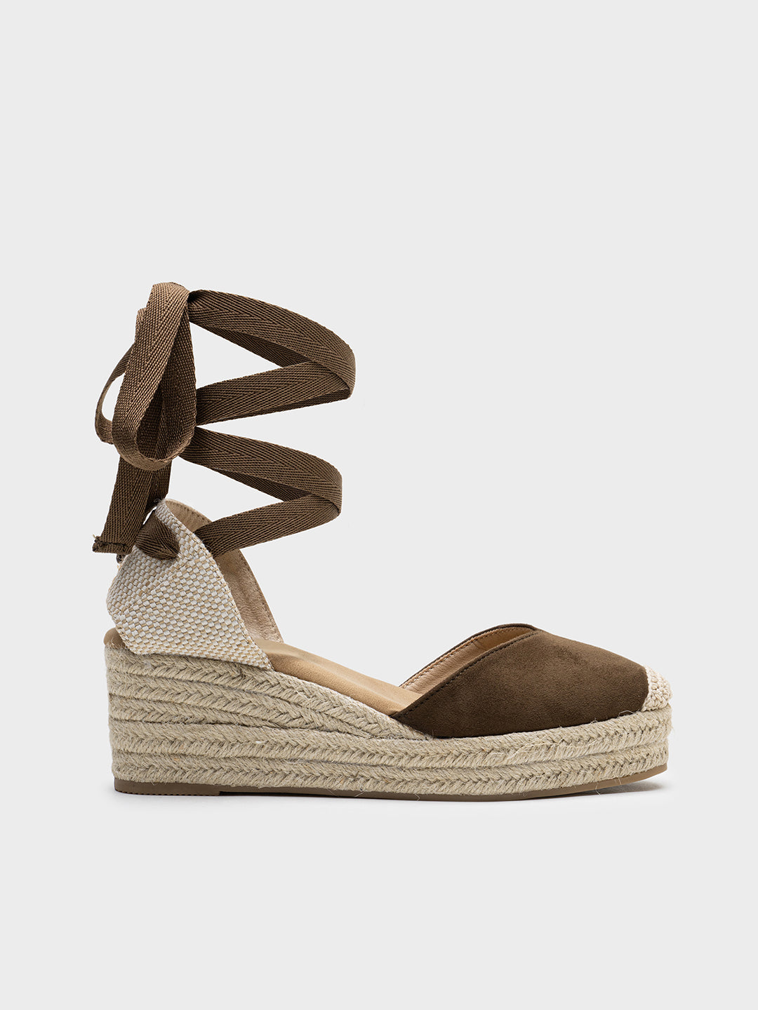 Alpargatas de Cuña con Lazo Atadas al Tobillo | Cómodas para Eventos y Uso Diario