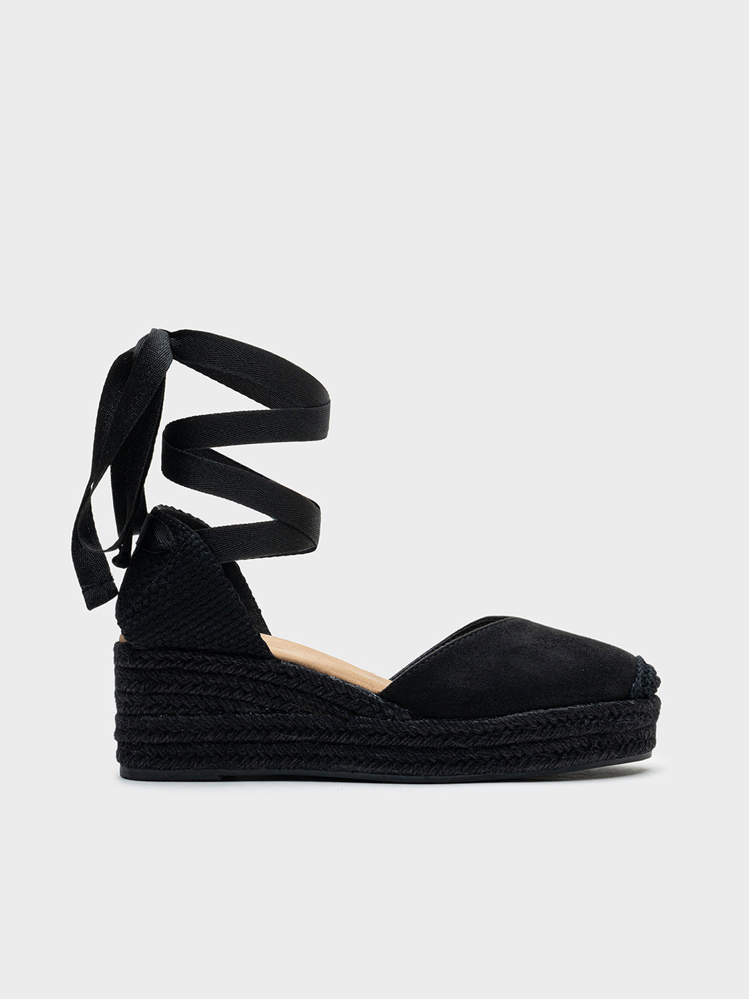 Alpargatas de Cuña con Lazo Atadas al Tobillo | Cómodas para Eventos y Uso Diario