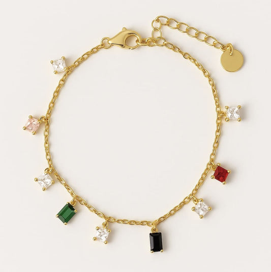Pulsera Cristales Baño de Oro - MINNI MOON-Lepetitemarie-Singularu-PDPAOLA-Luamarta