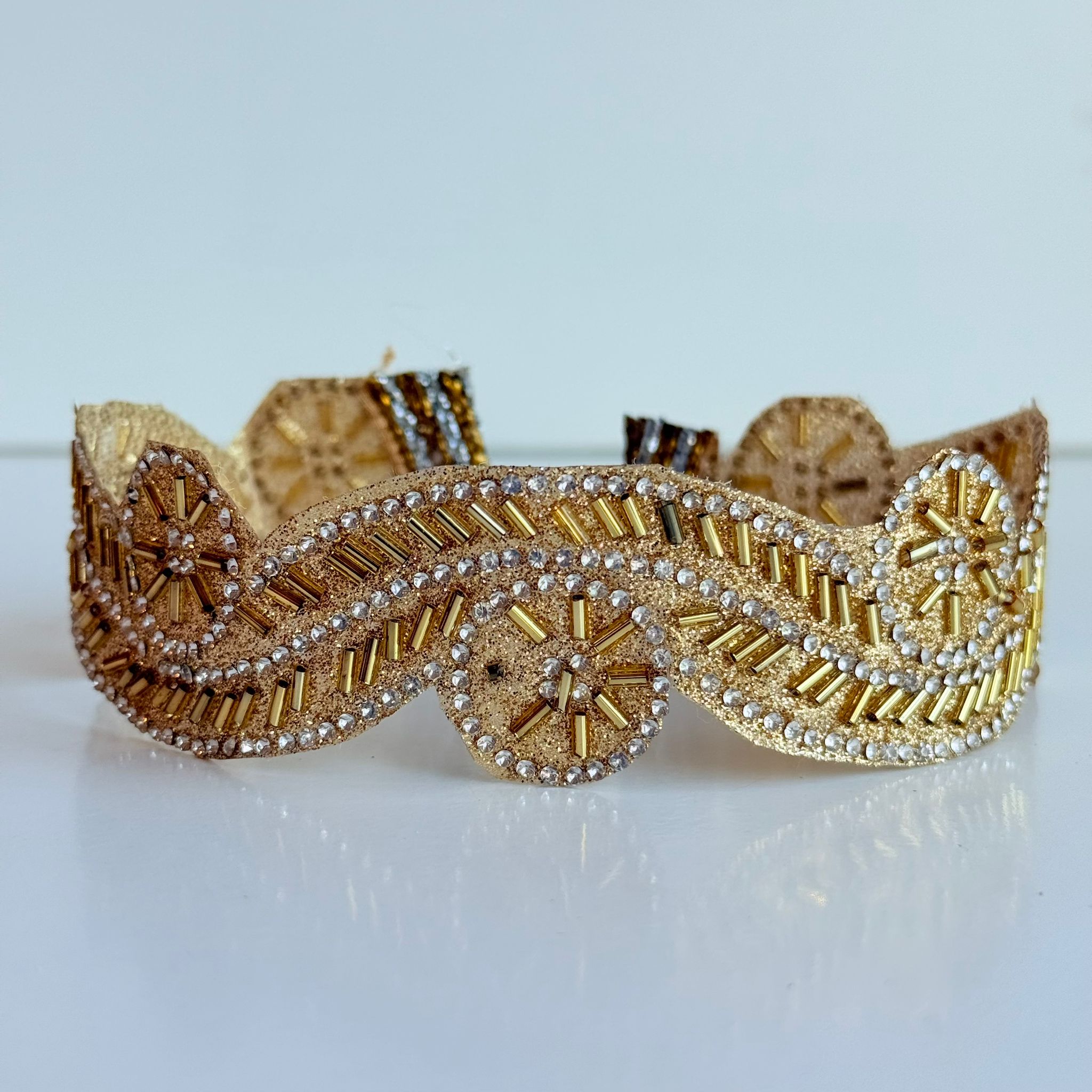 Choker espejos Dorado mujer