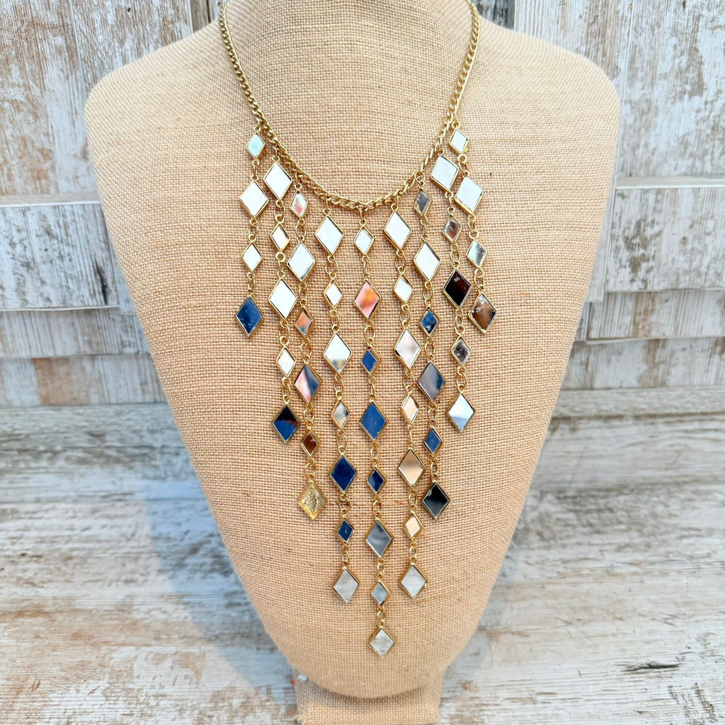 Collar de Espejos Dorados o Plateados