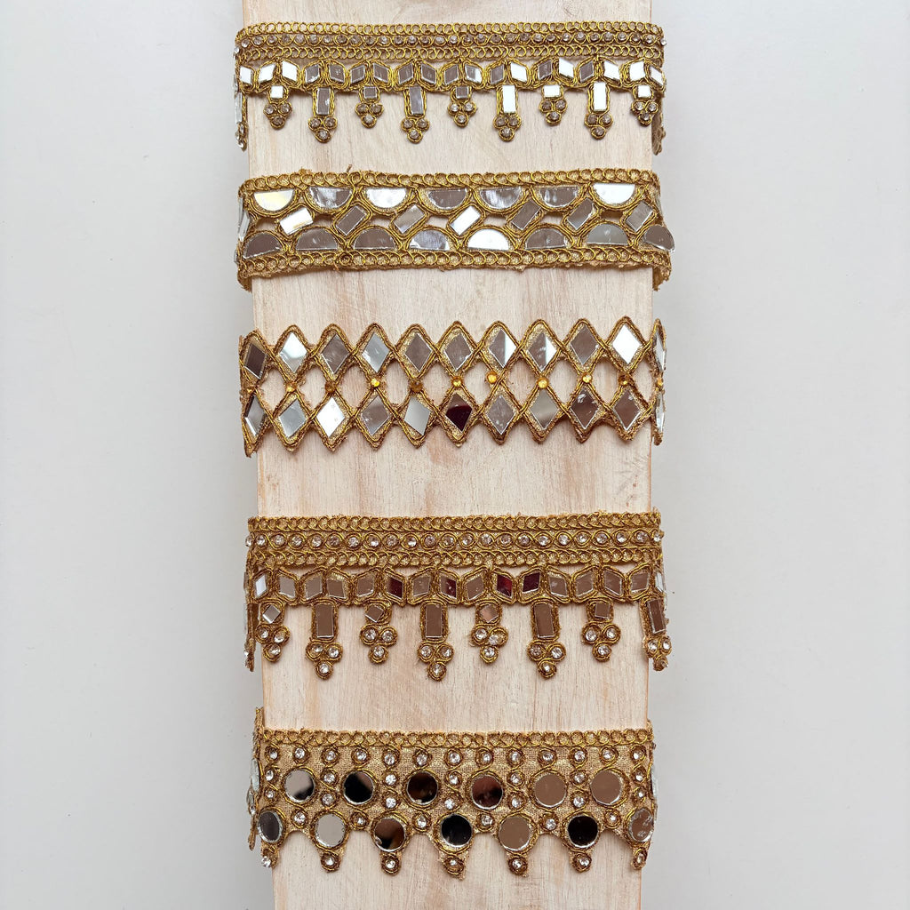 Choker mit goldenen Spiegeln für Damen