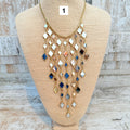 Collar de Espejos Dorados o Plateados